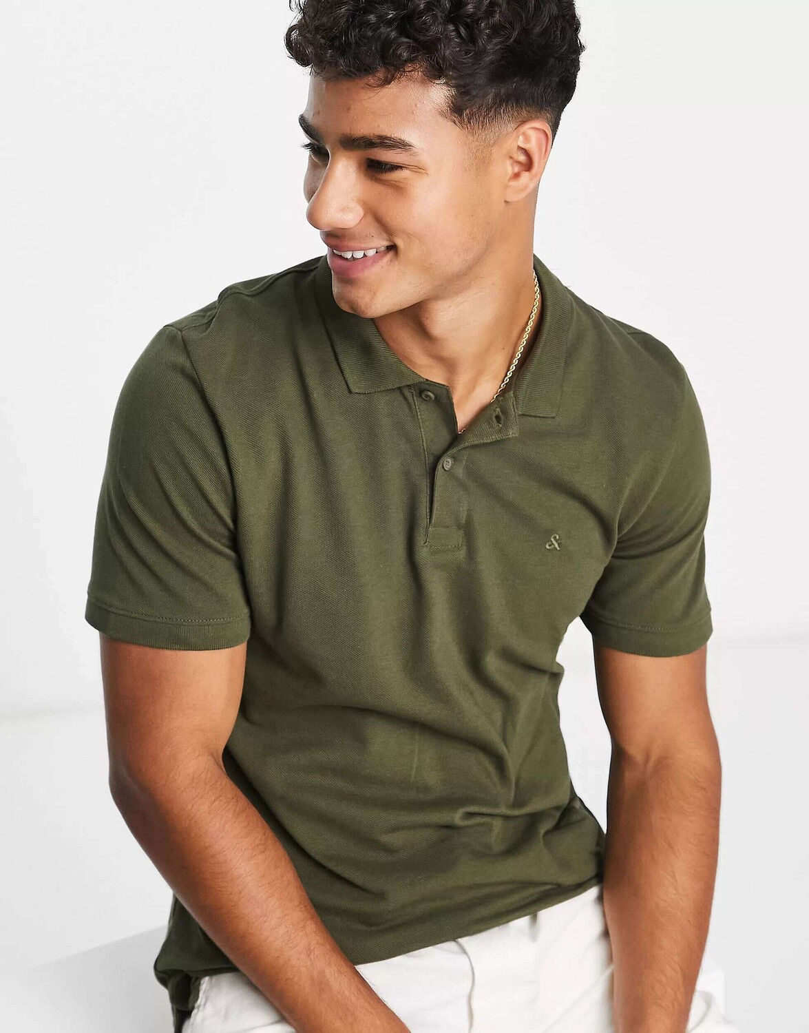Зеленая рубашка-поло узкого кроя из пике с логотипом Jack & Jones Essentials
Зеленая рубашка-поло узкого кроя из пике с логотипом Jack & Jones Essentials