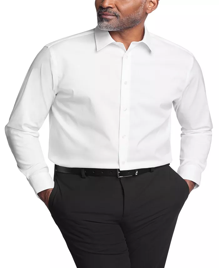 Мужская классическая рубашка Regular Fit с эластичной тканью Calvin Klein, белый 
Мужская классическая рубашка Regular Fit с эластичной тканью Calvin Klein, белый