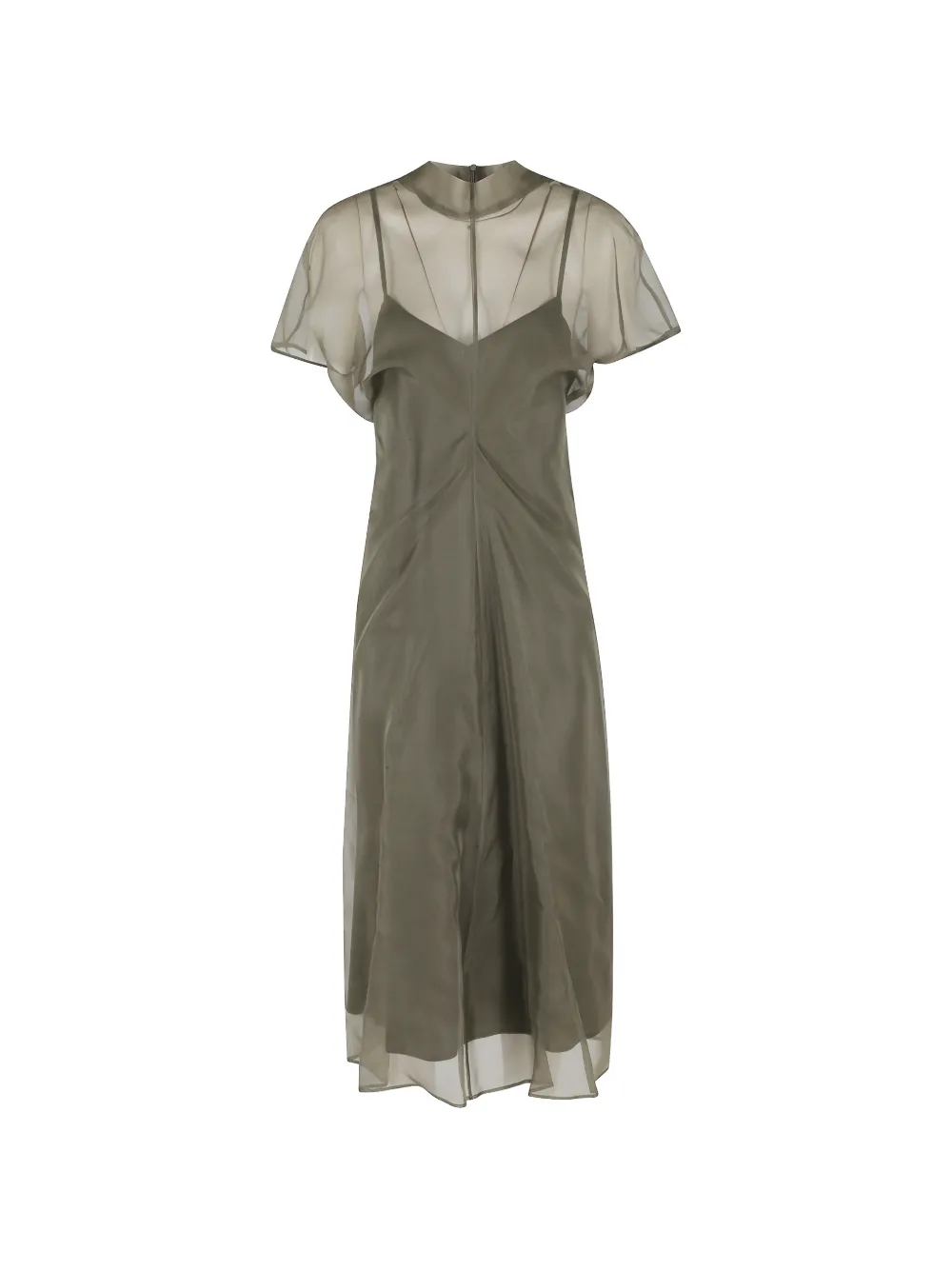 Полупрозрачное платье макси Federica Tosi, зеленый
Полупрозрачное платье макси Federica Tosi, зеленый