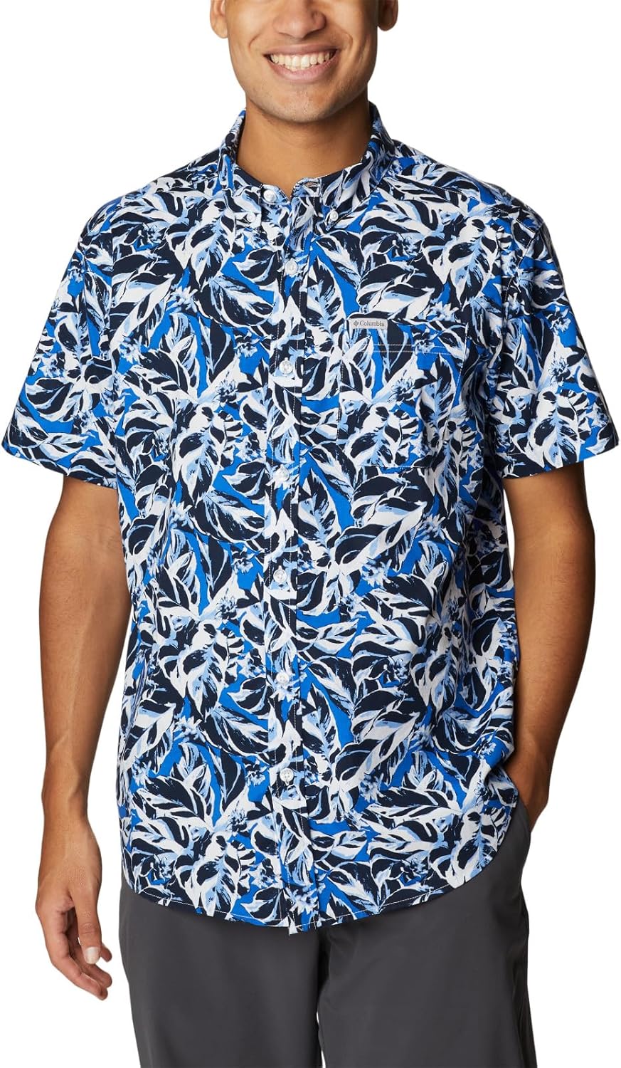 Мужская рубашка Columbia Rapid Rivers с коротким рукавом и принтом, Bright Indigo Leaf Camo
Мужская рубашка Columbia Rapid Rivers с коротким рукавом и принтом, Bright Indigo Leaf Camo