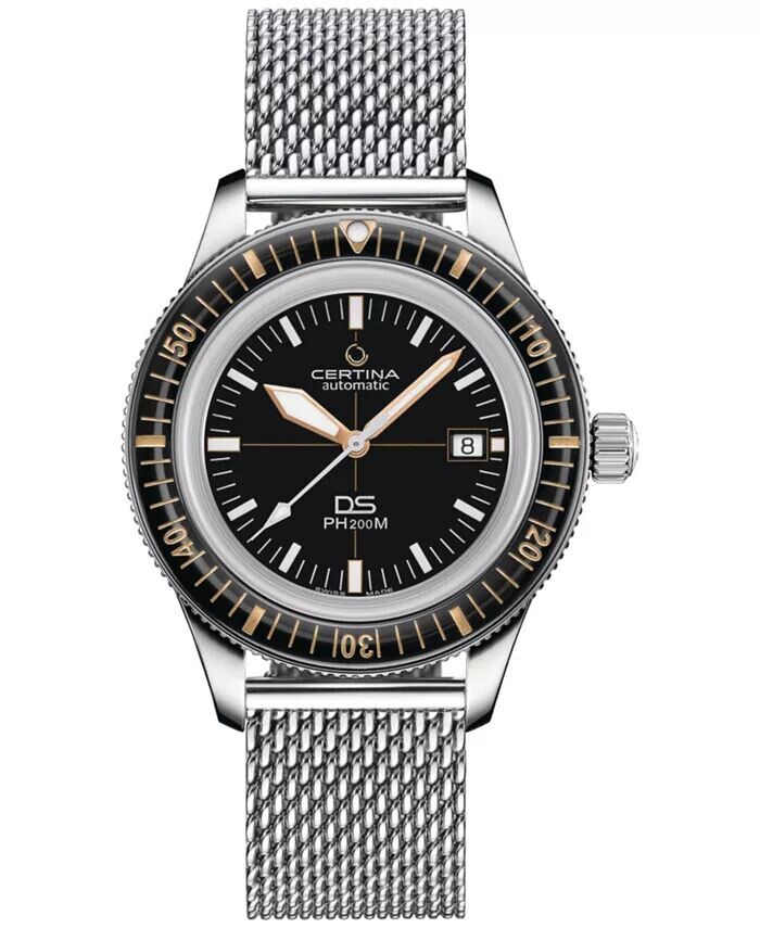 Мужские швейцарские автоматические часы DS PH200M с сетчатым браслетом из нержавеющей стали, 43 мм Certina
Мужские швейцарские автоматические часы DS PH200M с сетчатым браслетом из нержавеющей стали, 43 мм Certina