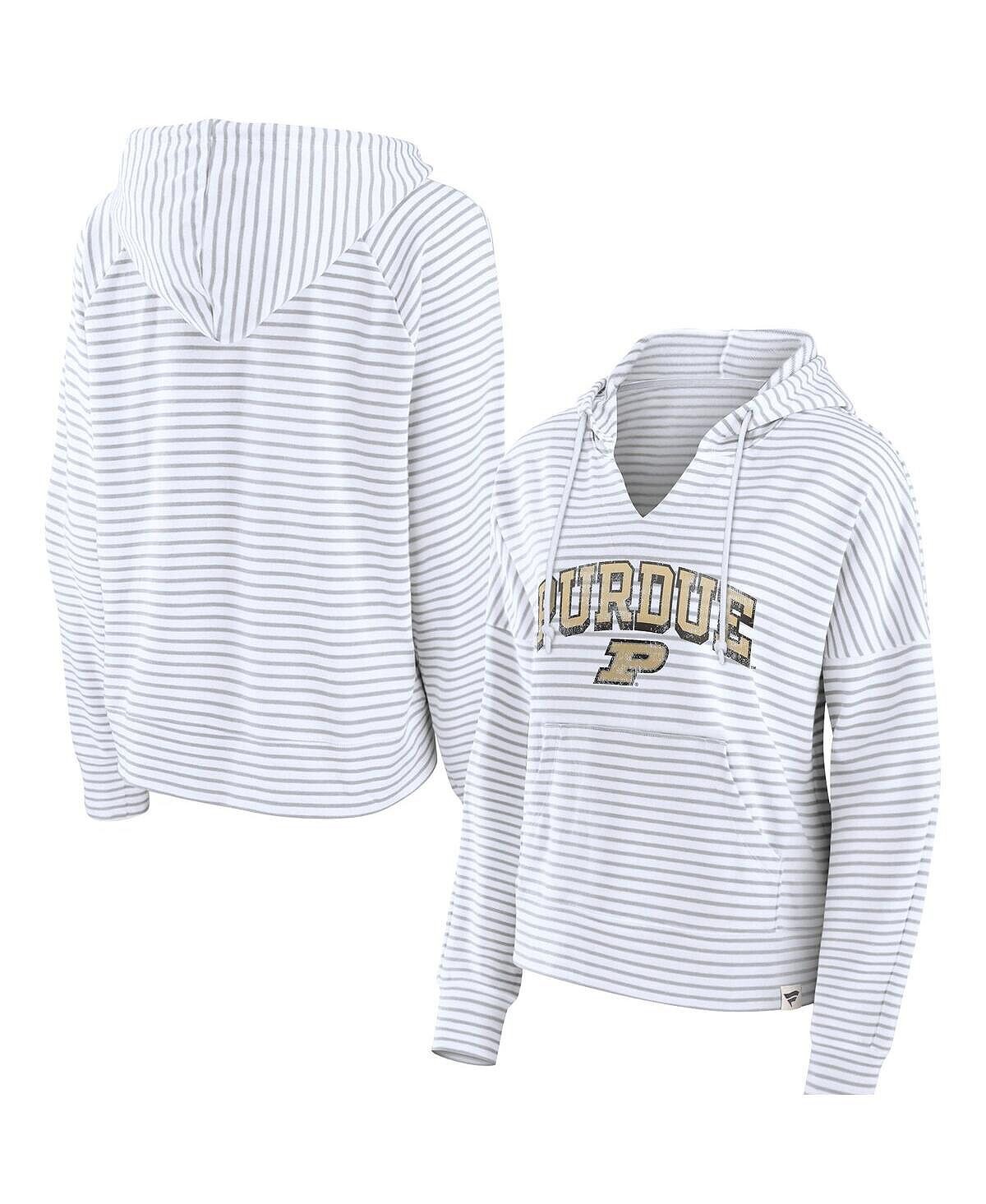 Женский пуловер с капюшоном белого цвета в полоску с надписью Purdue Boilermakers Fanatics, белый
Женский пуловер с капюшоном белого цвета в полоску с надписью Purdue Boilermakers Fanatics, белый