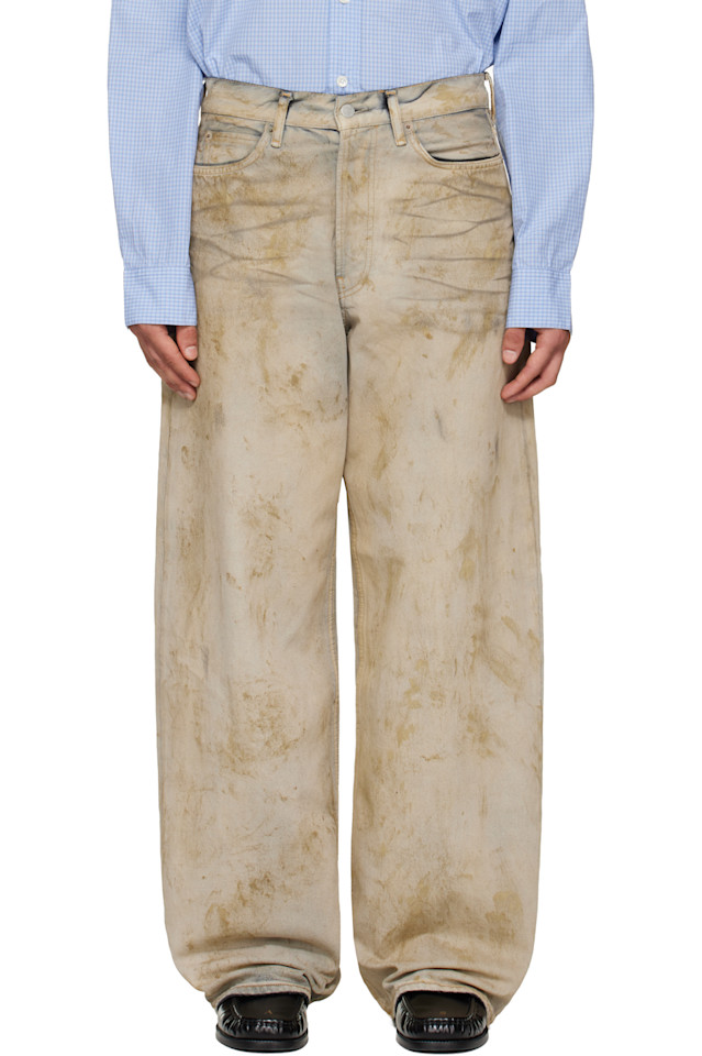 Acne Studios Бежевые свободные джинсы 1981 года
Acne Studios Бежевые свободные джинсы 1981 года