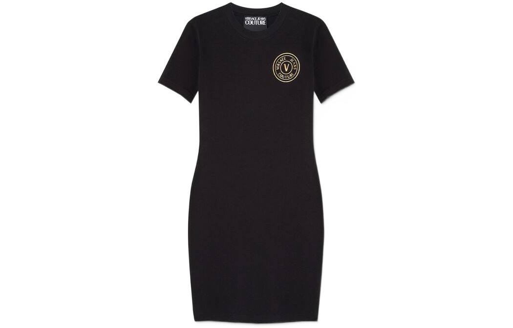 VERSACE JEANS COUTURE Женское черное платье с коротким рукавом SS23
VERSACE JEANS COUTURE Женское черное платье с коротким рукавом SS23
