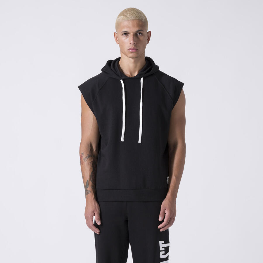 EVERLAST ЭКСКЛЮЗИВНАЯ ТОЛСТОВКА С КАПЮШОНОМ И РУКАВОМ, ЧЕРНЫЙ ХЛОПОК, ПОЛИЭСТЕР