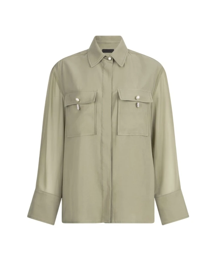 Габардиновая рубашка-куртка Liu Jo, зеленый
Габардиновая рубашка-куртка Liu Jo, зеленый