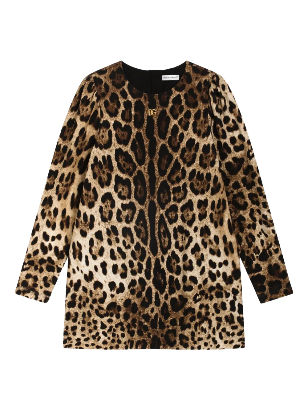 Платье с леопардовым узором и логотипом Dolce & Gabbana Kids, коричневый
Платье с леопардовым узором и логотипом Dolce & Gabbana Kids, коричневый