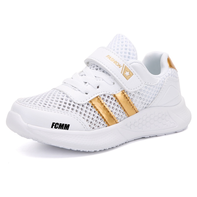 Детские кроссовки для бега FCMM, белый/золотой 
Детские кроссовки для бега FCMM, белый/золотой