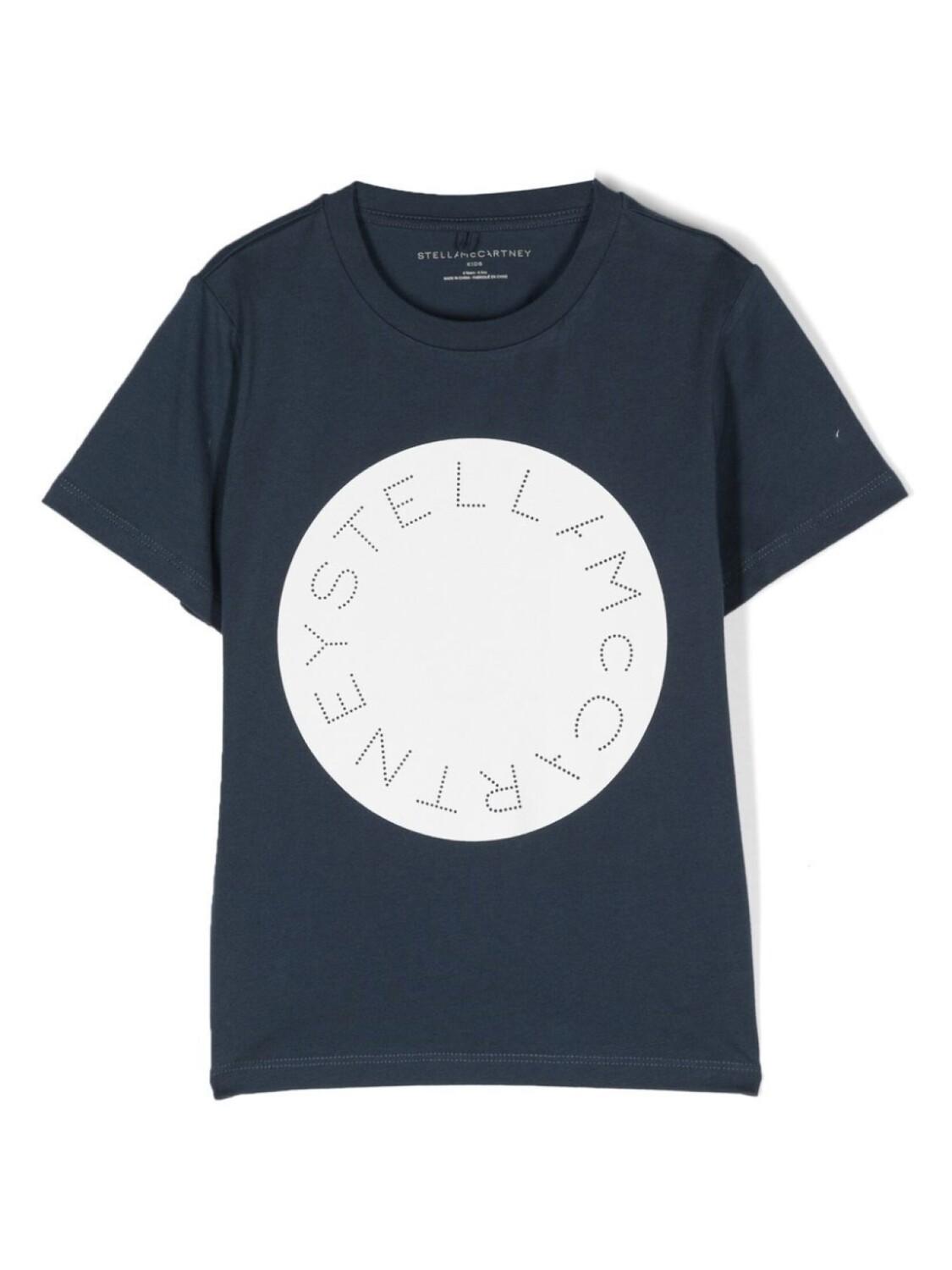 Stella McCartney Kids футболка с логотипом, синий
Stella McCartney Kids футболка с логотипом, синий