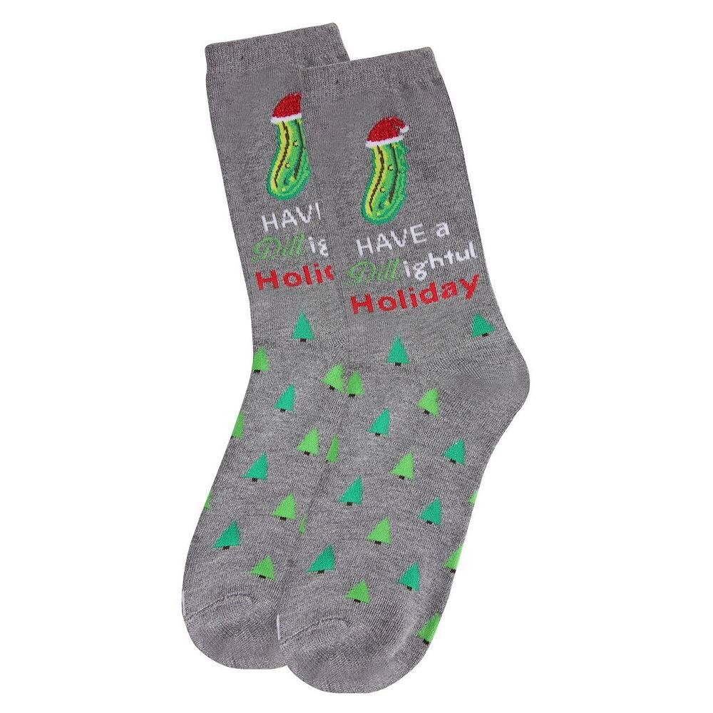 Носки Holiday Crew Dill-ightful MeMoi, цвет Med Gray Heather
Носки Holiday Crew Dill-ightful MeMoi, цвет Med Gray Heather
