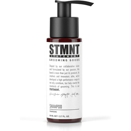 Stmnt Statement Grooming Goods Шампунь с активированным углем и ментолом 80 мл
Stmnt Statement Grooming Goods Шампунь с активированным углем и ментолом 80 мл