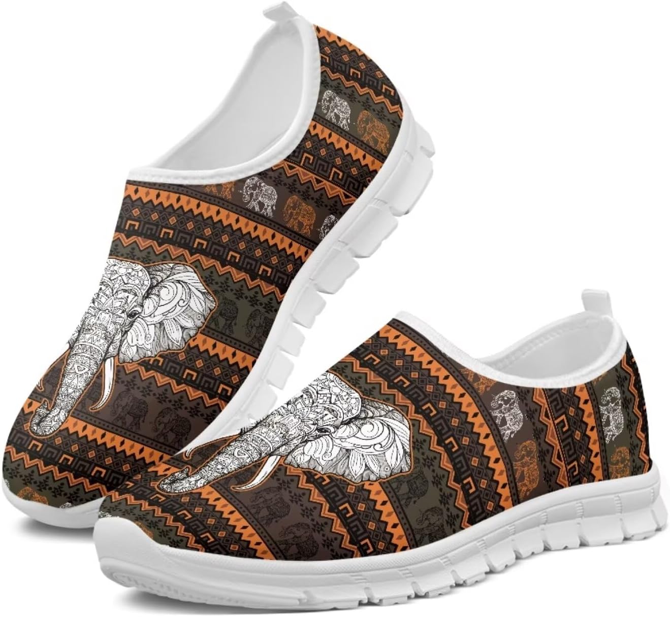Женские кроссовки Glomenade с принтом с животных и племенных мотивов, мужские дышащие кроссовки из сетки, носочные кроссовки, модные слипоны, противоскользящие теннисные кроссовки, Tribal Elephant
Женские кроссовки Glomenade с принтом с животных и племенных мотивов, мужские дышащие кроссовки из сетки, носочные кроссовки, модные слипоны, противоскользящие теннисные кроссовки, Tribal Elephant