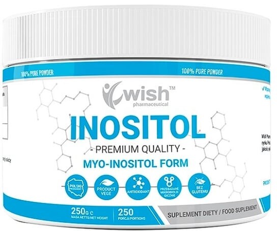 Wish, Инозитол, витамин B8, растительный порошок, 250 г Wish Pharmaceutical 
Wish, Инозитол, витамин B8, растительный порошок, 250 г Wish Pharmaceutical