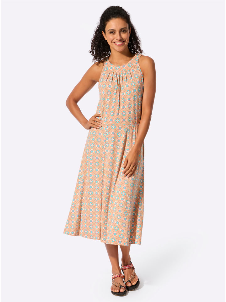 Платье из джерси с принтом абрикосово-аквамаринового цвета WITT WEIDEN
Платье из джерси с принтом абрикосово-аквамаринового цвета WITT WEIDEN