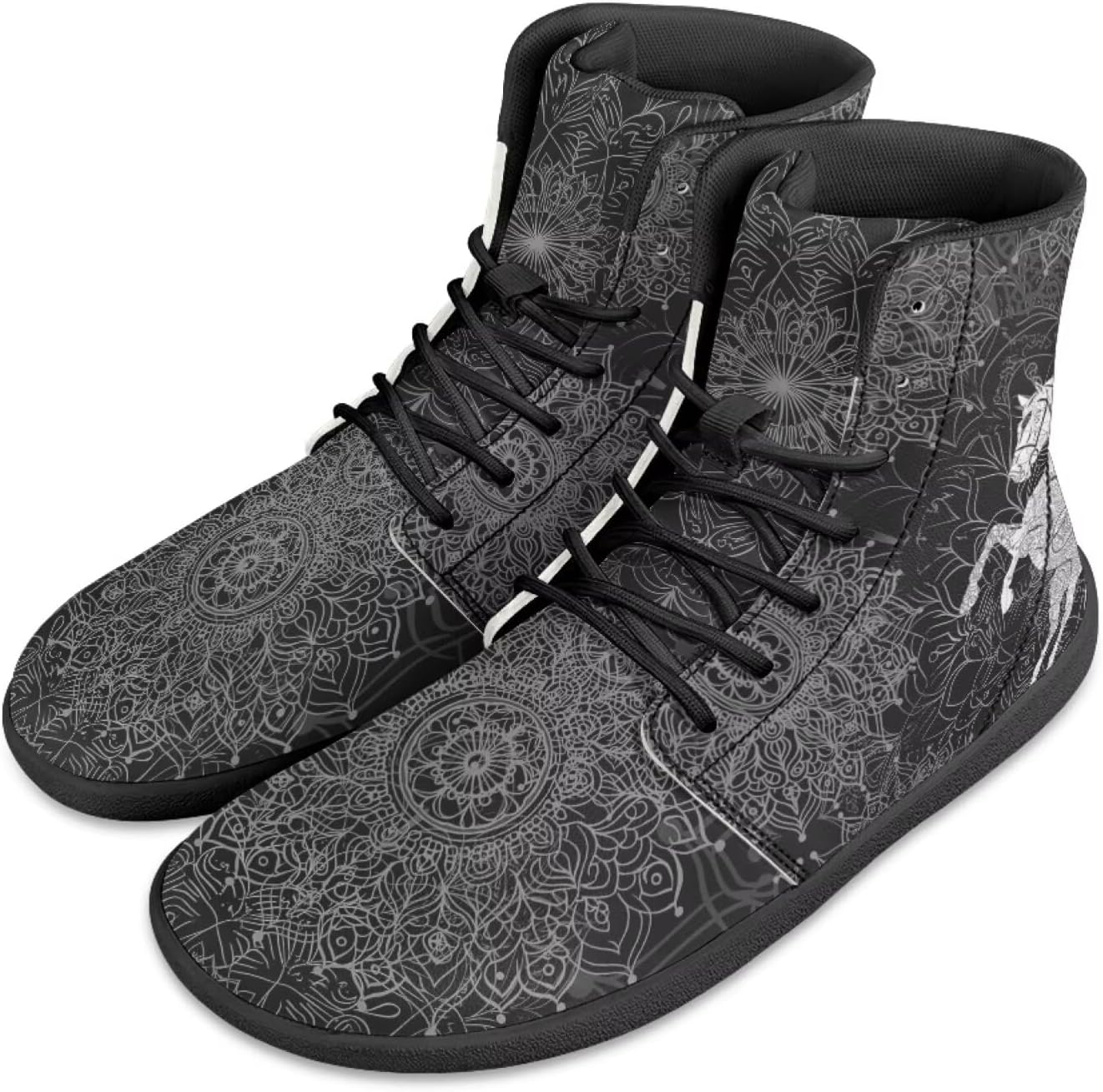 Кроссовки Jeiento для мужчин и женщин с высоким верхом, босоножки в стиле бохо с мандалой, с широкой носочной частью, без подъема, повседневная обувь, кроссовки-тренеры, черный
Кроссовки Jeiento для мужчин и женщин с высоким верхом, босоножки в стиле бохо с мандалой, с широкой носочной частью, без подъема, повседневная обувь, кроссовки-тренеры, черный