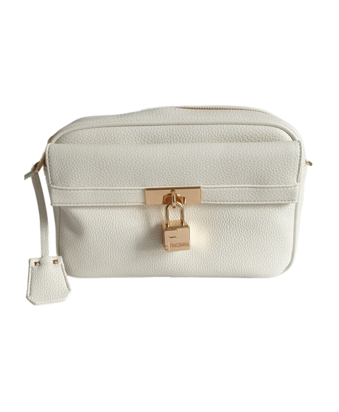 Белая сумка через плечо из искусственной кожи. Fracomina, белый
Белая сумка через плечо из искусственной кожи. Fracomina, белый