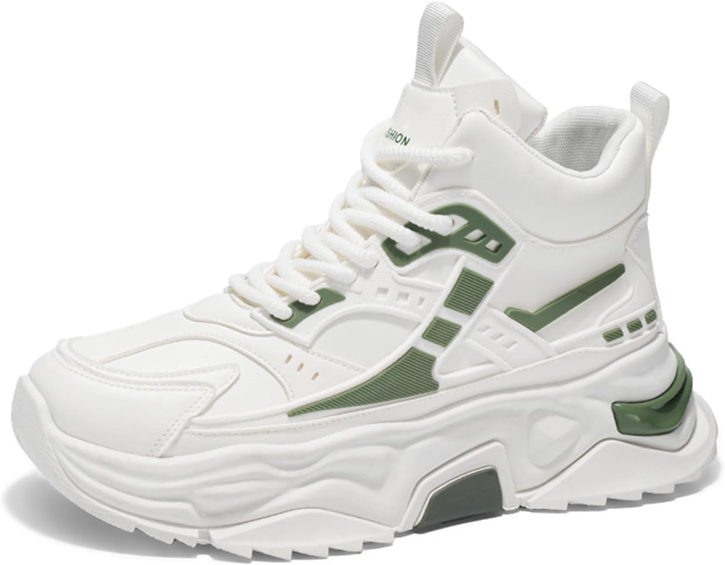 Высокие кеды для мужчин Стильная спортивная обувь из искусственной кожи спортивные кроссовки для повседневной ходьбы Spwagym, белый/зеленый
Высокие кеды для мужчин Стильная спортивная обувь из искусственной кожи спортивные кроссовки для повседневной ходьбы Spwagym, белый/зеленый