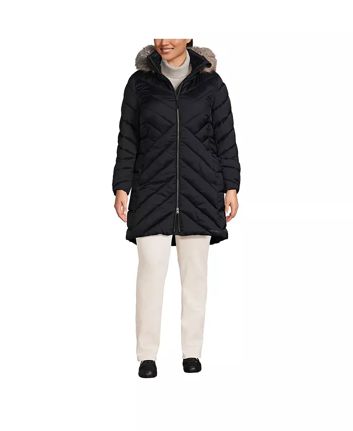 Уютное зимнее пальто больших размеров с флисовой подкладкой Lands' End, черный
Уютное зимнее пальто больших размеров с флисовой подкладкой Lands' End, черный