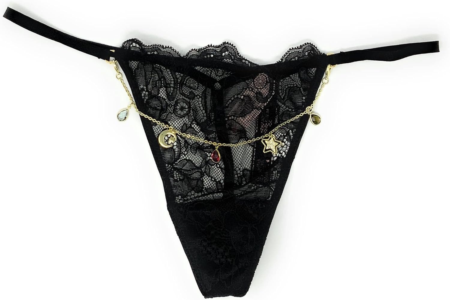 Трусики-стринги Victoria's Secret Bombshell Shine, Black Lace Gold Charms V-String
Трусики-стринги Victoria's Secret Bombshell Shine, Black Lace Gold Charms V-String
