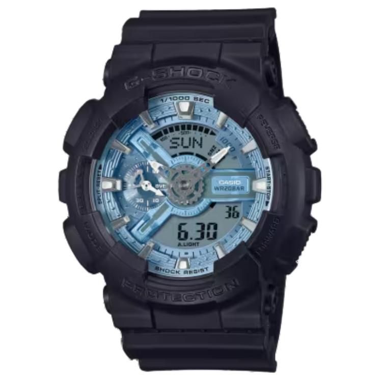 CASIO Часы Men Liquid Crystal/Analog Dual Display Series Blue Watch GA-110CD-1A2, Blue Dial 
CASIO Часы Men Liquid Crystal/Analog Dual Display Series Blue Watch GA-110CD-1A2, Blue Dial