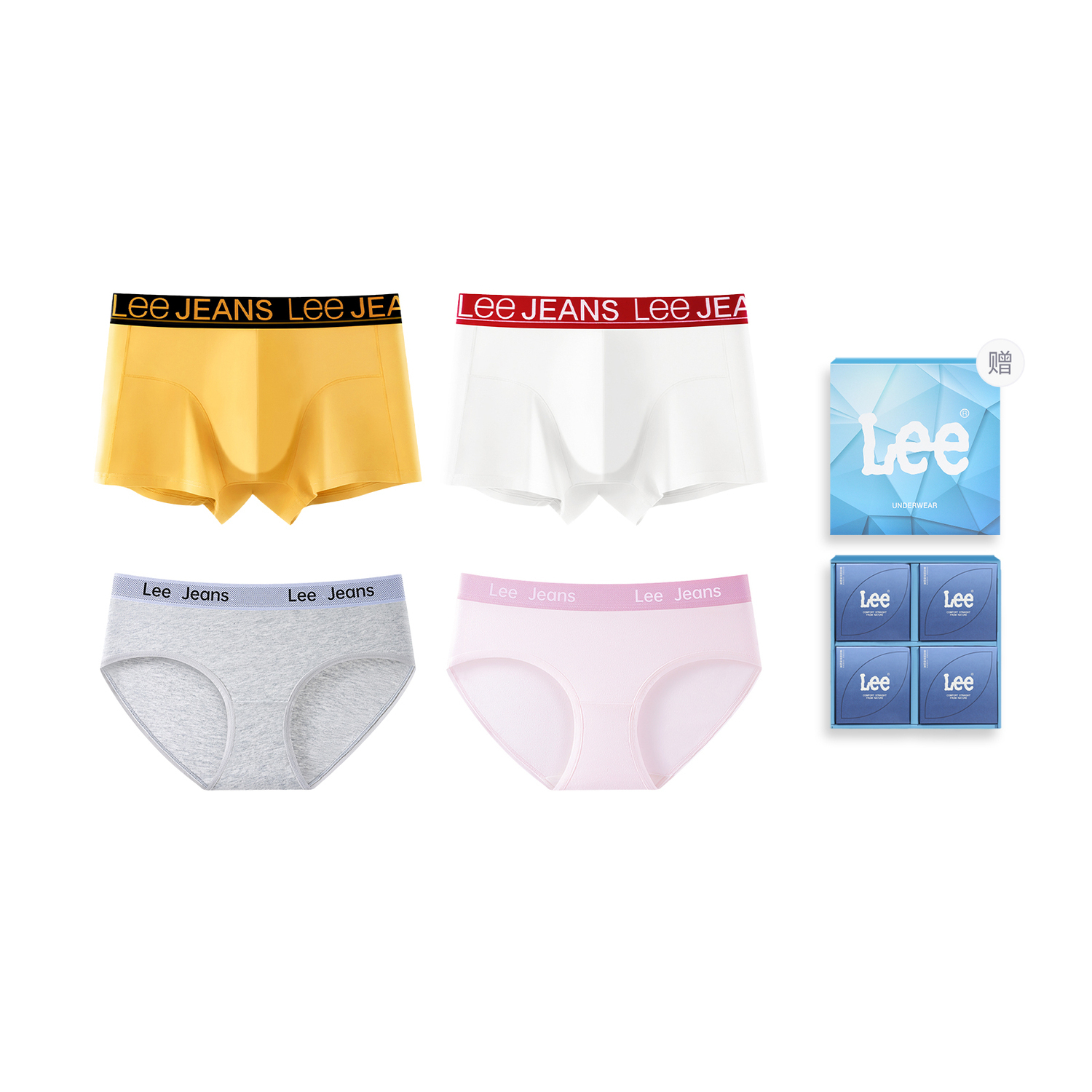 Lee Подарочный набор белья Unisex 4 Pack в честь 101-летия
Lee Подарочный набор белья Unisex 4 Pack в честь 101-летия