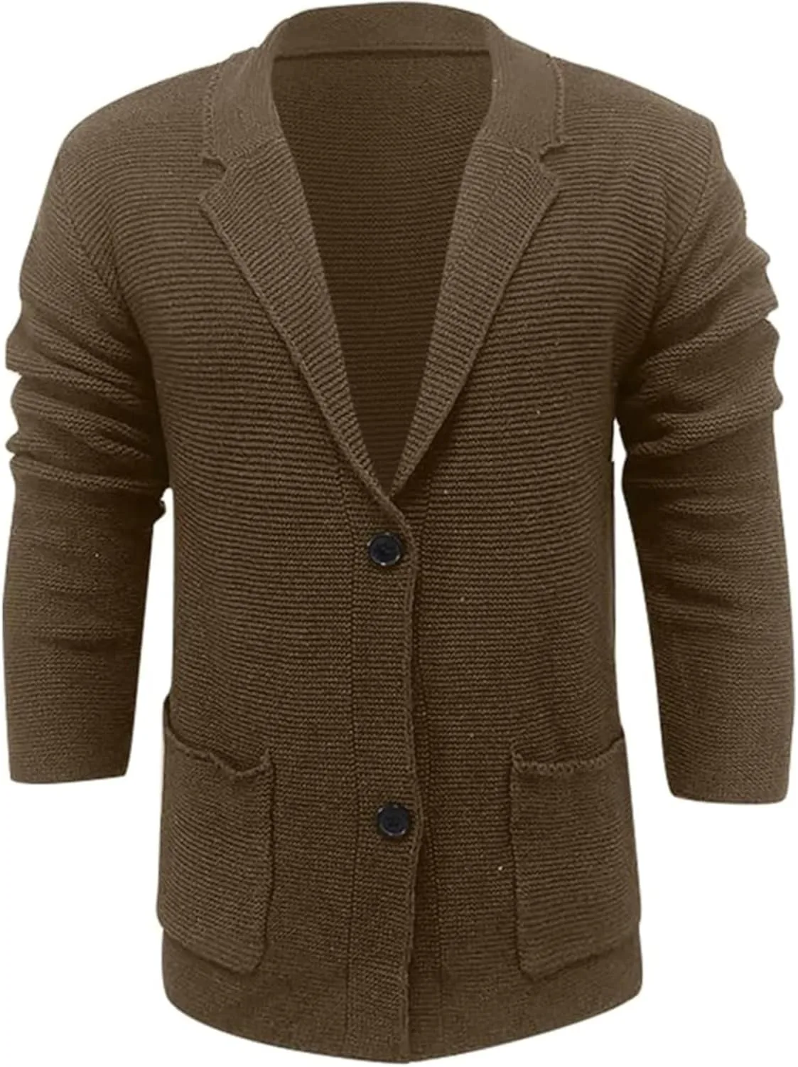 Кардиган мужской Casual с длинным рукавом, вязаный, на пуговицах QOAAIE
Кардиган мужской Casual с длинным рукавом, вязаный, на пуговицах QOAAIE