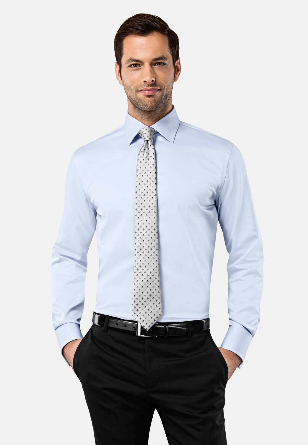 Рубашка Vincenzo Boretti tailliert, светло синий
Рубашка Vincenzo Boretti tailliert, светло синий