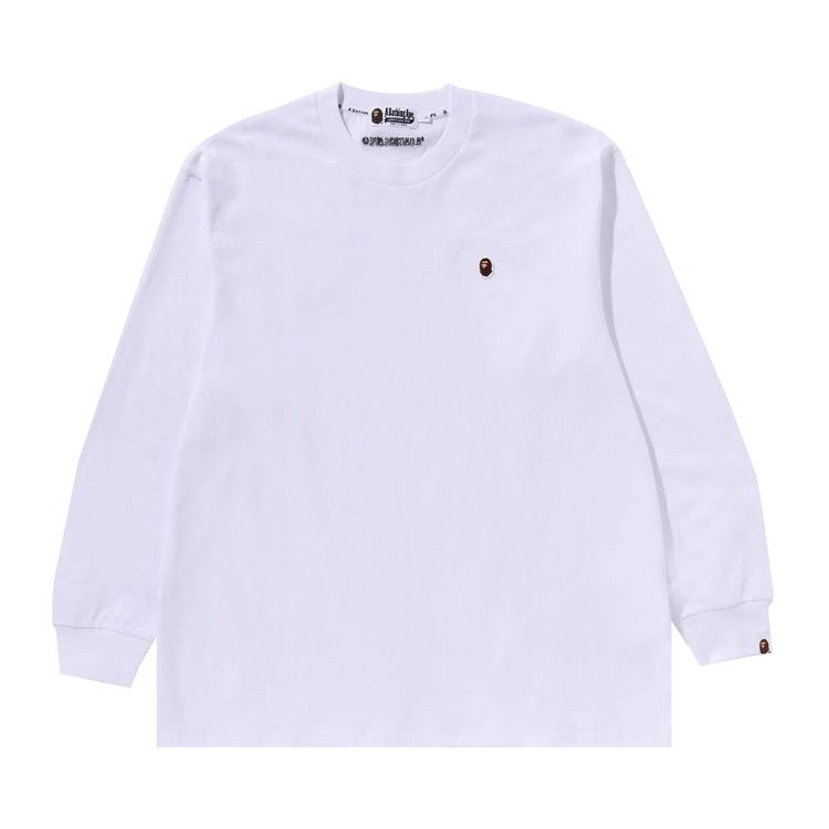 Футболка BAPE Ape Head One Point Long-Sleeve Tee, White
Футболка BAPE Ape Head One Point Long-Sleeve Tee, White