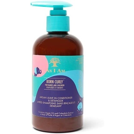 Несмываемый кондиционер и средство для распутывания волос Born Curly Argan, 240 мл/8 унций, As I Am 
Несмываемый кондиционер и средство для распутывания волос Born Curly Argan, 240 мл/8 унций, As I Am