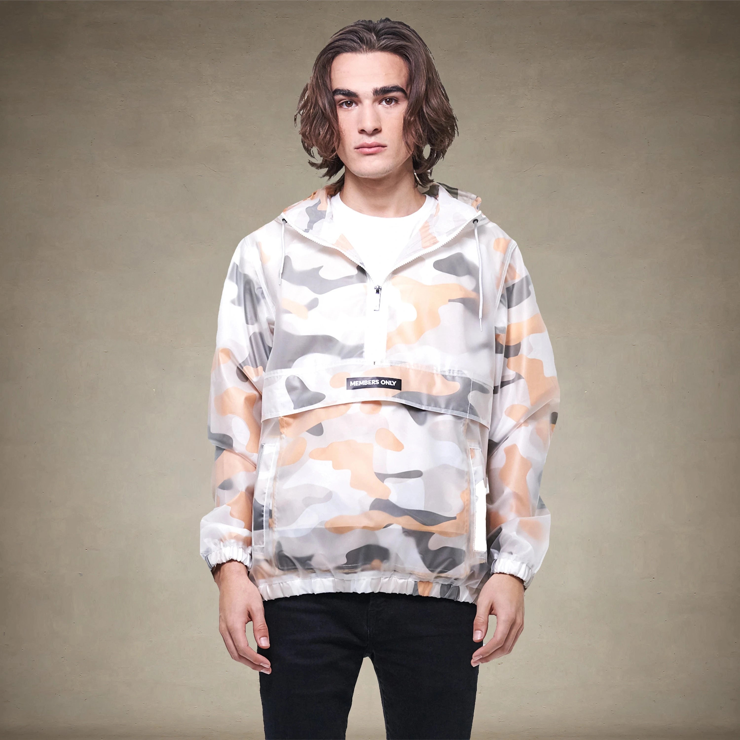 Мужская куртка с камуфляжным принтом и полупрозрачным слоем Members Only, цвет maze camo
Мужская куртка с камуфляжным принтом и полупрозрачным слоем Members Only, цвет maze camo