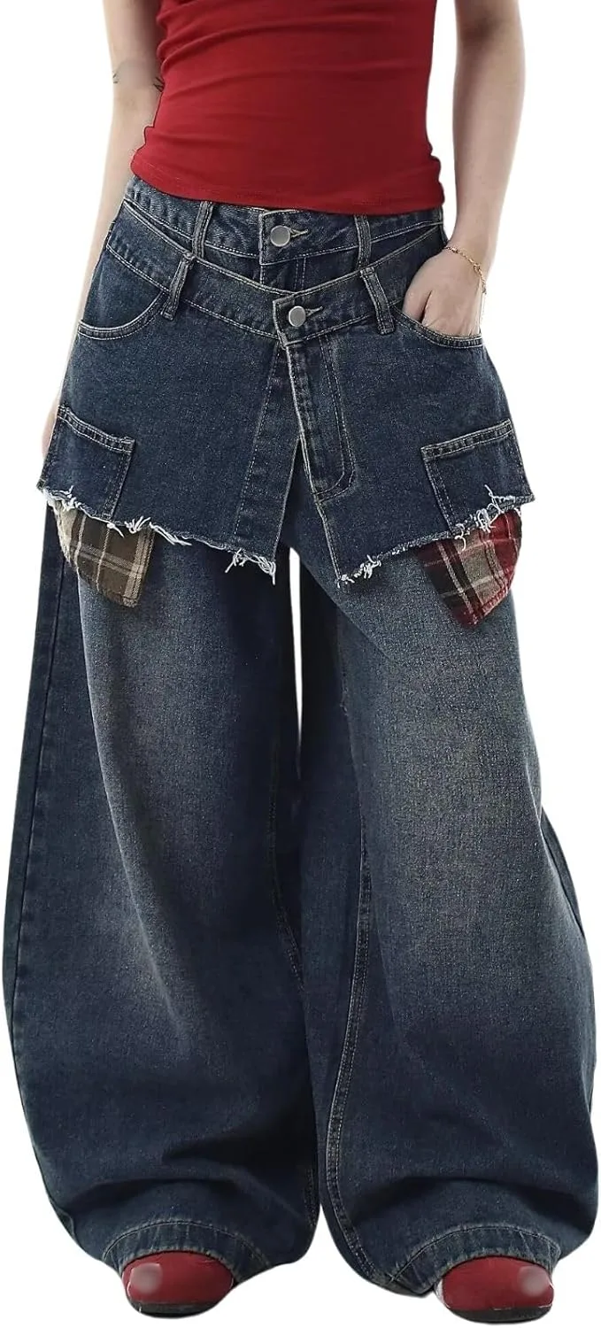 Багги джинсы для женщин и мужчин с высокой талией и широкими штанинами BeRamg
Багги джинсы для женщин и мужчин с высокой талией и широкими штанинами BeRamg