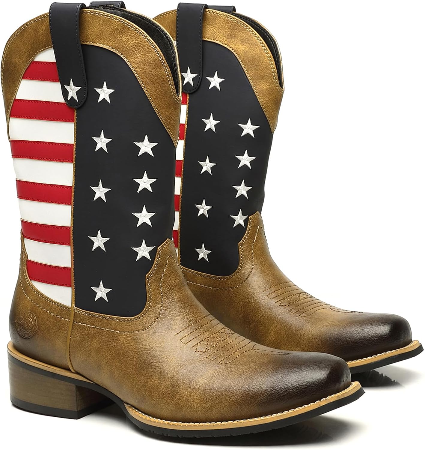 Мужские западные ковбойские сапоги средней высоты, сапоги типа «pull-on» для мужчин с вышивкой звезды США Pumalar, золотой
Мужские западные ковбойские сапоги средней высоты, сапоги типа «pull-on» для мужчин с вышивкой звезды США Pumalar, золотой