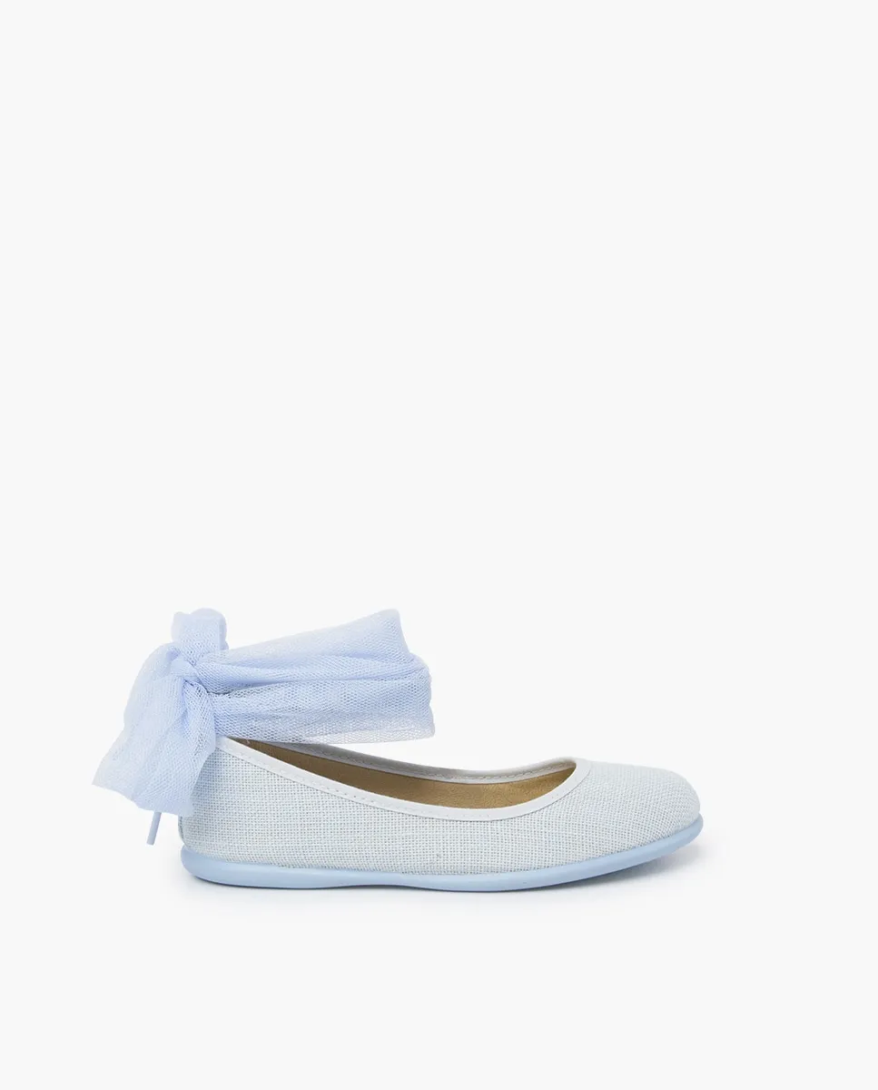 Детские балетки из льна с браслетом и бантом Pisamonas, светло-голубой
Детские балетки из льна с браслетом и бантом Pisamonas, светло-голубой