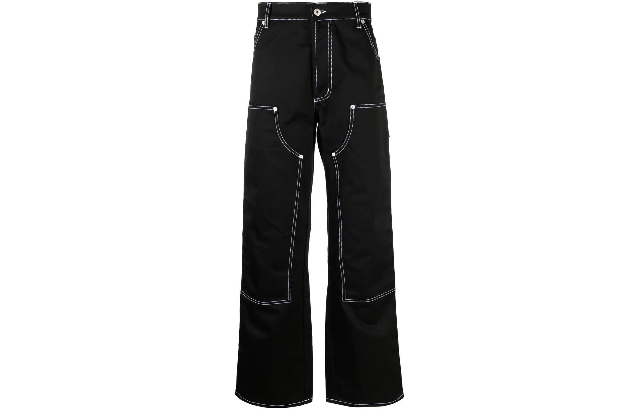 Брюки с контрастной строчкой и широкими штанинами Heron Preston, черный
Брюки с контрастной строчкой и широкими штанинами Heron Preston, черный