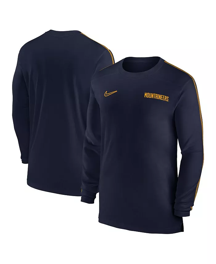 Мужская синяя футболка West Virginia Mountaineers 2024 Sideline Coach UV Performance с длинным рукавом Nike
Мужская синяя футболка West Virginia Mountaineers 2024 Sideline Coach UV Performance с длинным рукавом Nike