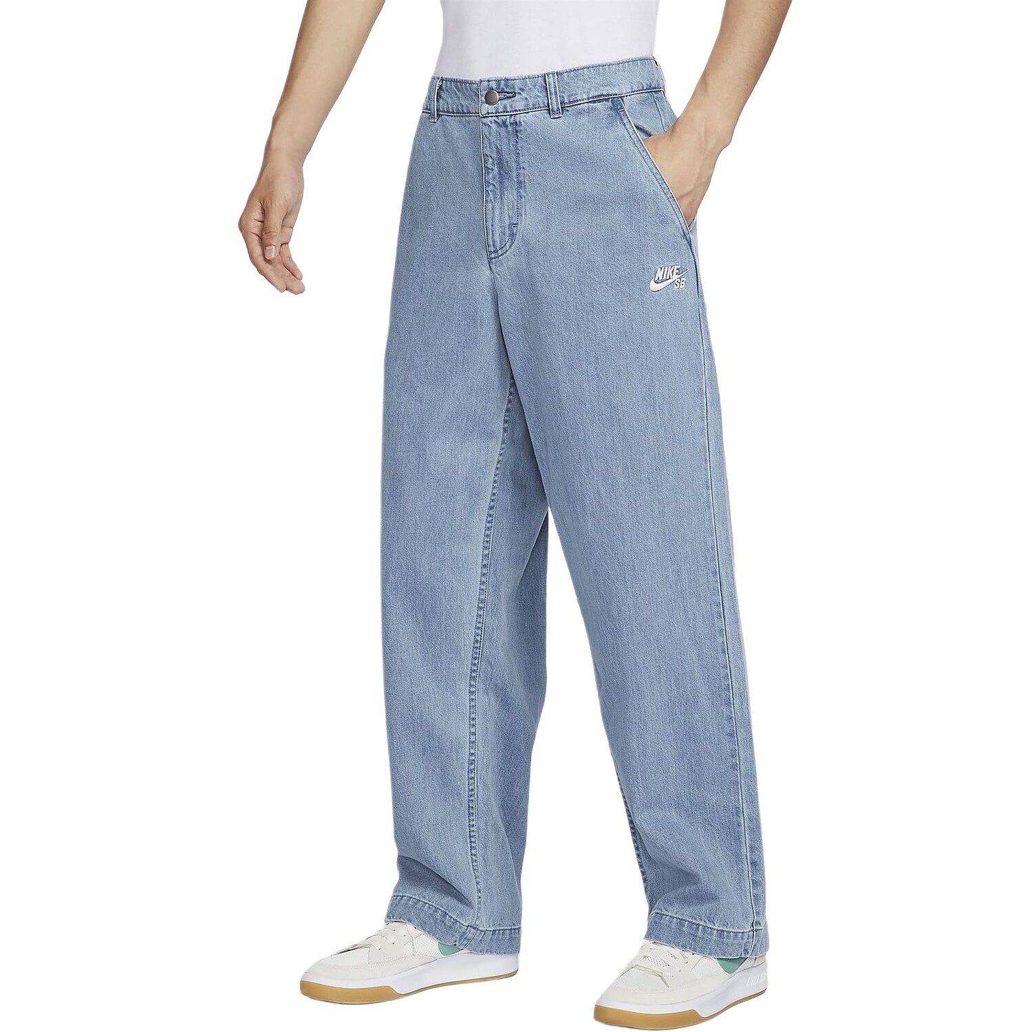 SB Джинсы мужские серые сланцево-синие/белые Nike, серый-синий/белый
SB Джинсы мужские серые сланцево-синие/белые Nike, серый-синий/белый