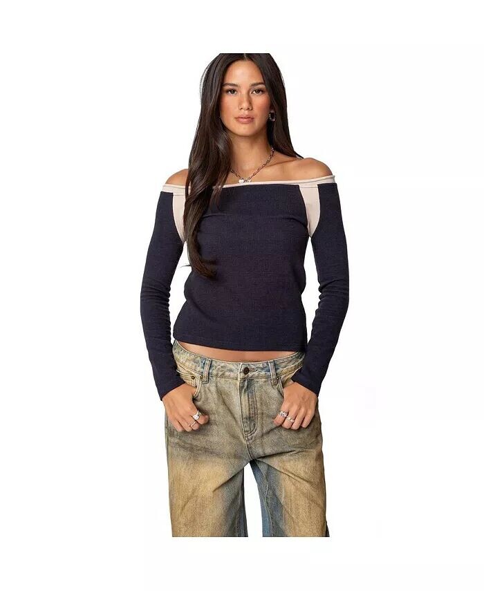 Женский термотоп с открытыми плечами Edikted, синий
Женский термотоп с открытыми плечами Edikted, синий