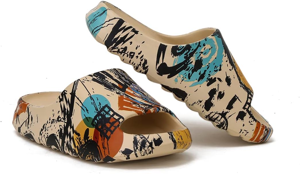 Унисекс тапочки-пляжки для женщин и мужчин, супер мягкие быстро сохнущие резиновые шлепанцы EVA, легкие летние сандалии для спа и массажа для взрослых пар, для дома и улицы Youermei, Graffiti
Унисекс тапочки-пляжки для женщин и мужчин, супер мягкие быстро сохнущие резиновые шлепанцы EVA, легкие летние сандалии для спа и массажа для взрослых пар, для дома и улицы Youermei, Graffiti