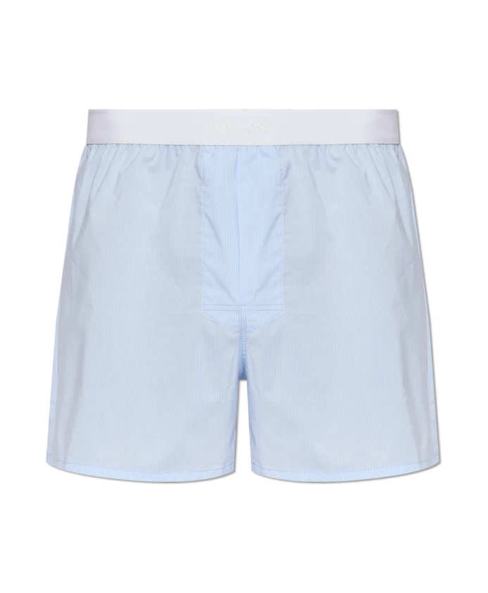 Боксерские шорты в полоску Tom Ford, синий
Боксерские шорты в полоску Tom Ford, синий