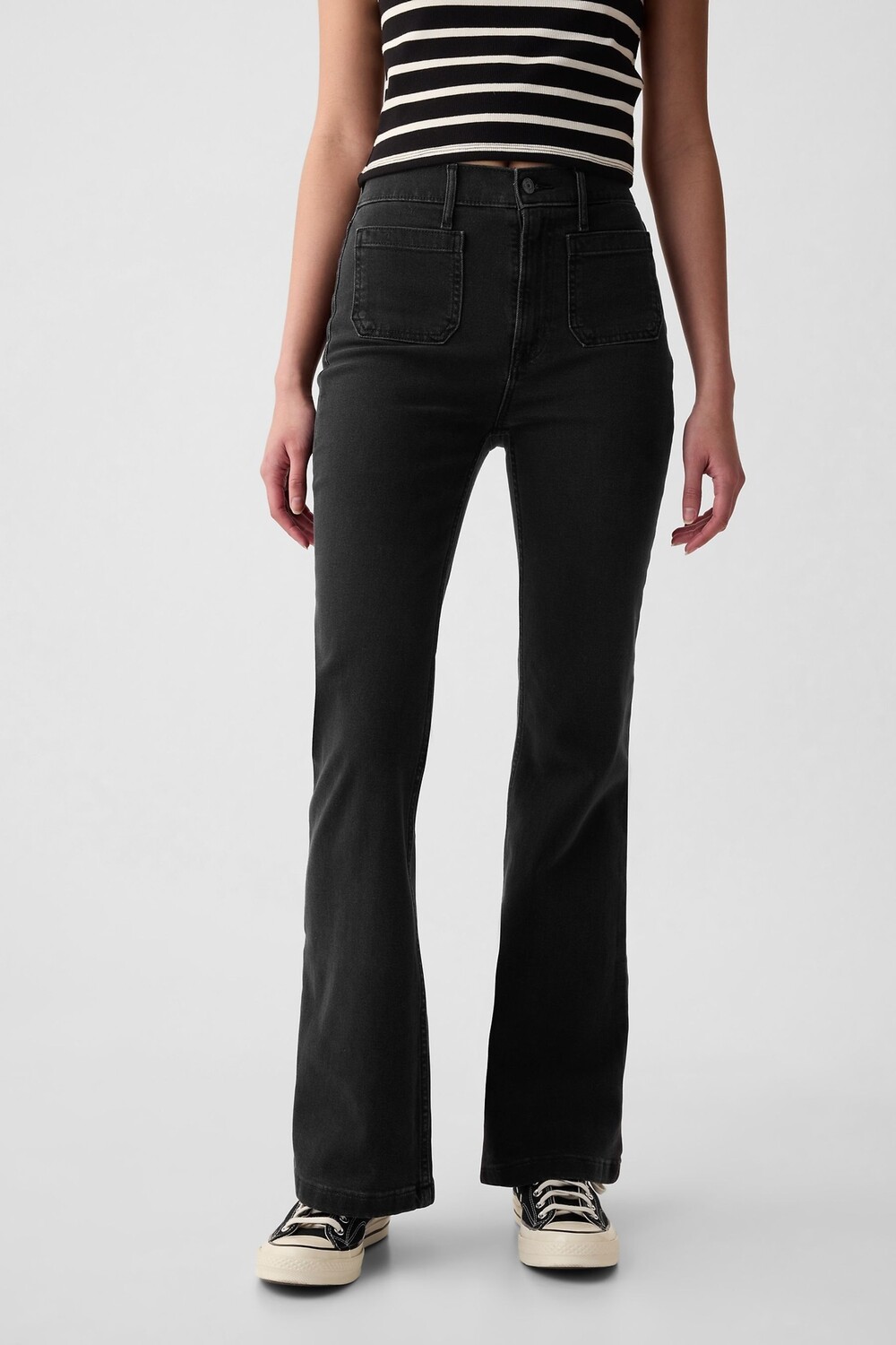 Расклешенные джинсы 70 х годов с высокой талией Gap, черный
Расклешенные джинсы 70 х годов с высокой талией Gap, черный