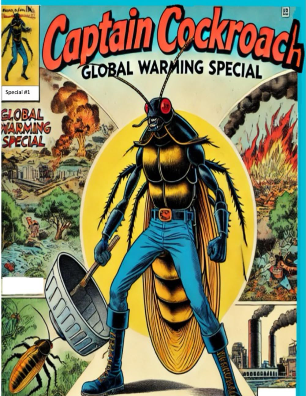 Captain Cockroach: The Global Warming Special (Tales From The Trash) (Independently published)
Captain Cockroach: The Global Warming Special (Tales From The Trash) (Independently published)