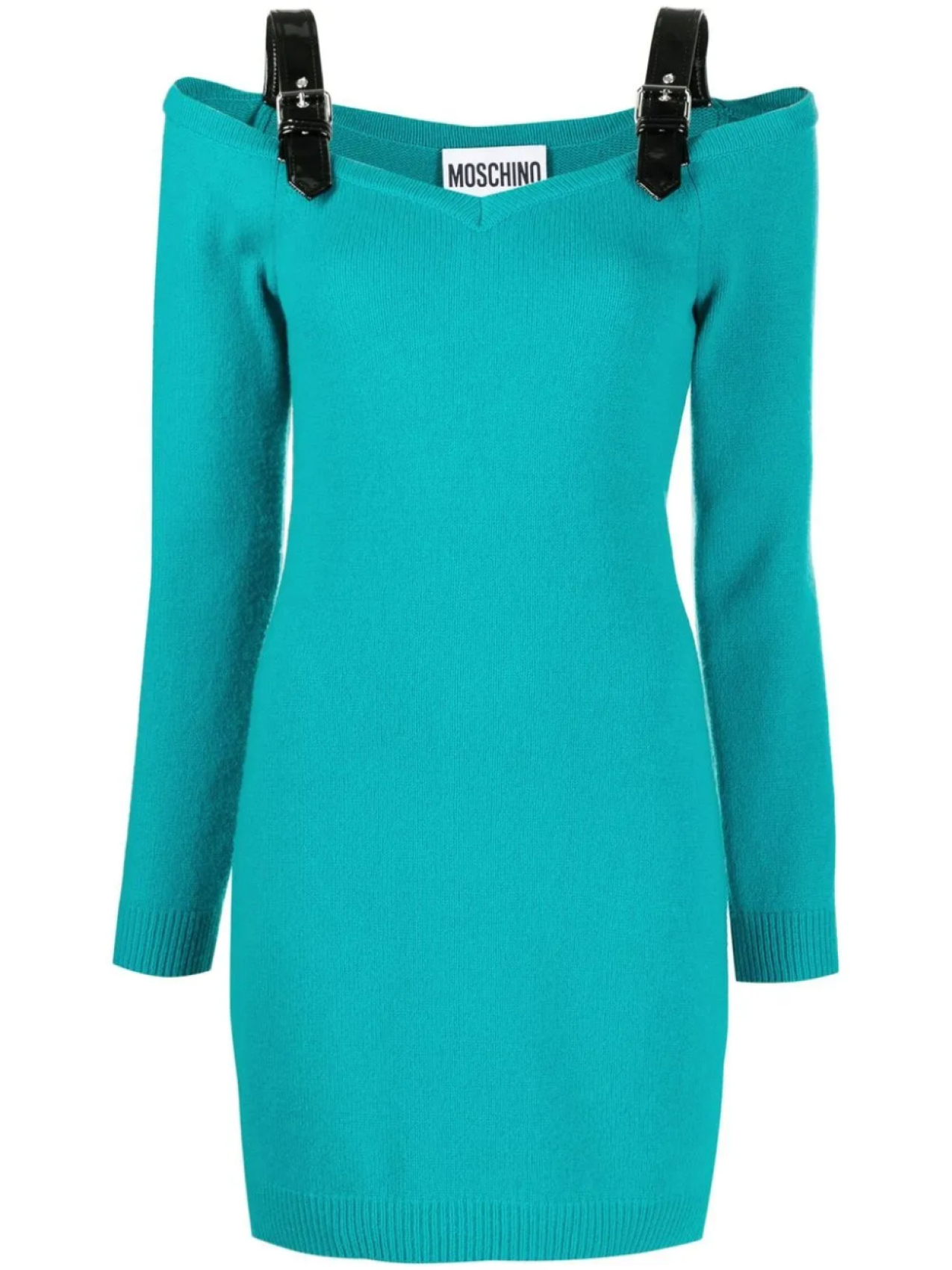 Трикотажное платье мини на бретелях Moschino, зеленый
Трикотажное платье мини на бретелях Moschino, зеленый