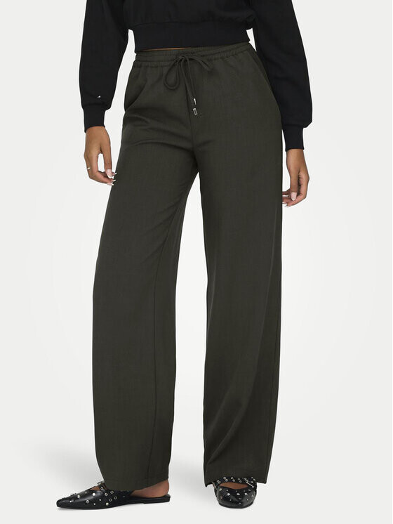 Широкие брюки из ткани Only, коричневый 
Широкие брюки из ткани Only, коричневый