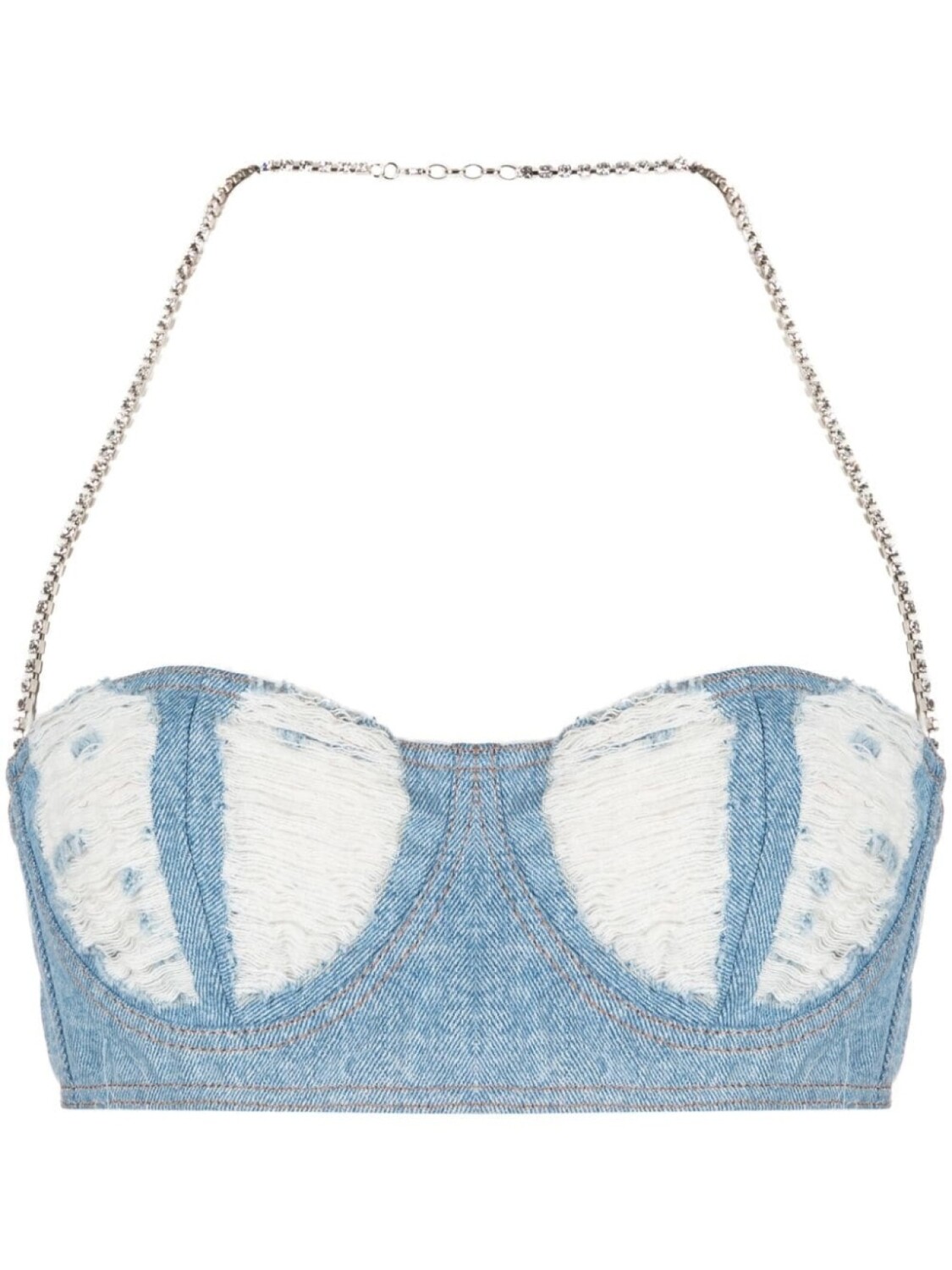 Gcds укороченный топ из вареного денима, синий
Gcds укороченный топ из вареного денима, синий