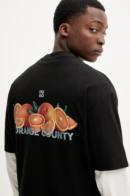 Хлопковая футболка Hugo, черный
Хлопковая футболка Hugo, черный