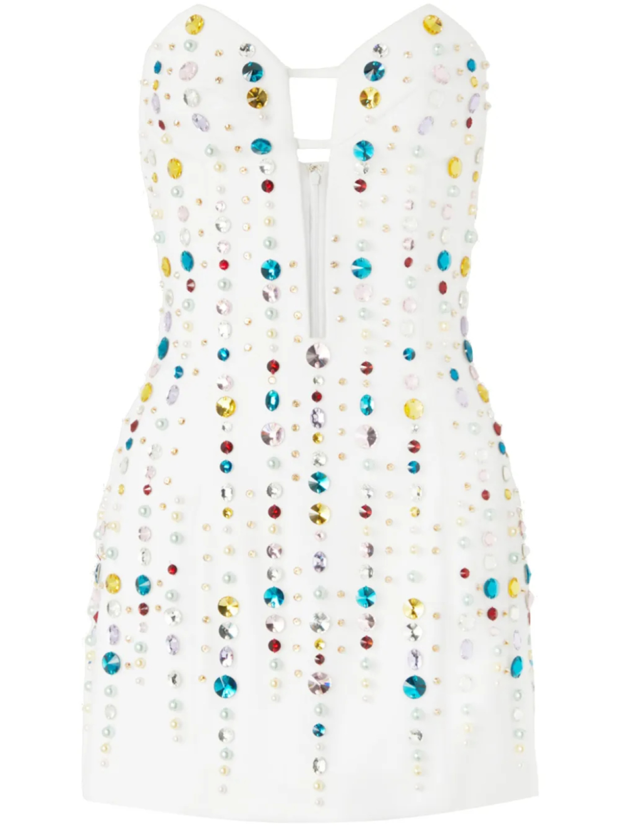Платье мини с кристаллами Genny, белый
Платье мини с кристаллами Genny, белый