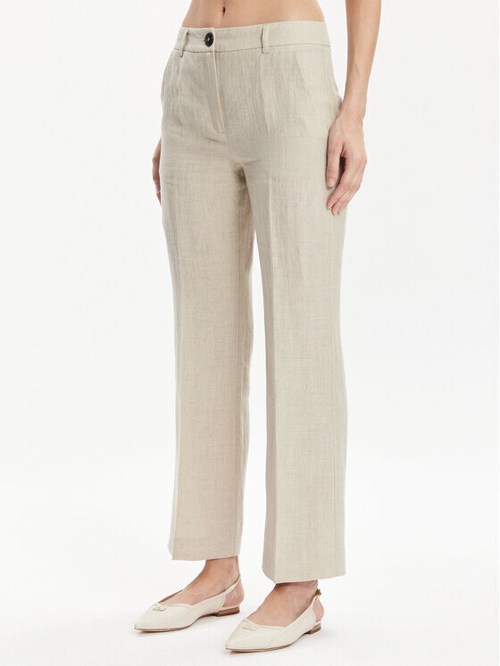 Тканевые брюки стандартного кроя Marella, экрю
Тканевые брюки стандартного кроя Marella, экрю