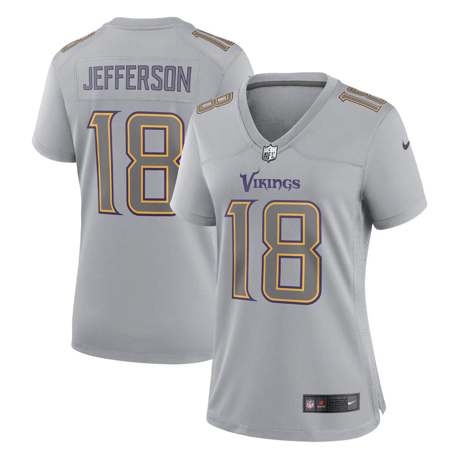 Женское джерси Nike Justin Jefferson Grey Minnesota Vikings Atmosphere Fashion Game Джерси Nike
Женское джерси Nike Justin Jefferson Grey Minnesota Vikings Atmosphere Fashion Game Джерси Nike