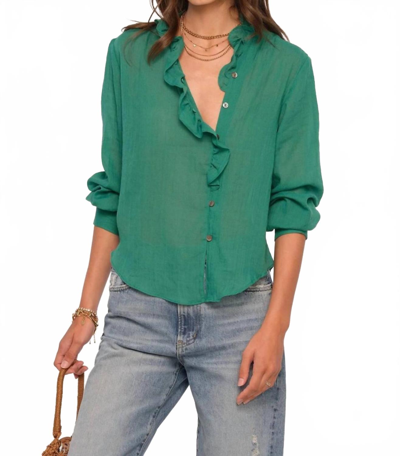 Рэйчел Блузка в изумрудном цвете Heartloom, изумрудный
Рэйчел Блузка в изумрудном цвете Heartloom, изумрудный