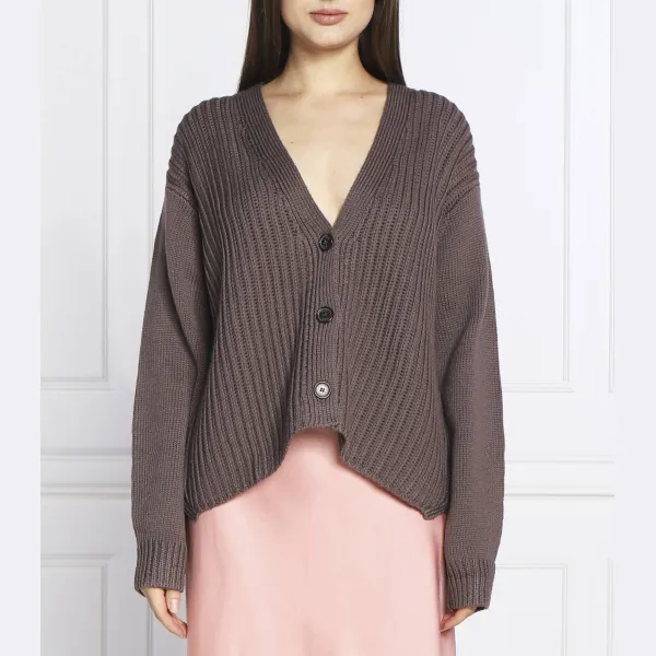 Шерстяной кардиган свободного кроя Joop!, коричневый
Шерстяной кардиган свободного кроя Joop!, коричневый